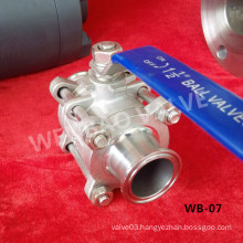 Stainless Steel CF8m Quick Connect Ball Valve Dn40